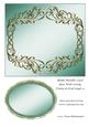 Blank Metallic Card Base with Swirly Frame & Oval Layer 9