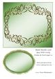 Blank Metallic Card Base with Swirly Frame & Oval Layer 10