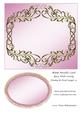 Blank Metallic Card Base with Swirly Frame & Oval Layer 11