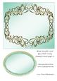 Blank Metallic Card Base with Swirly Frame & Oval Layer 12