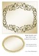 Blank Metallic Card Base with Swirly Frame & Oval Layer 13