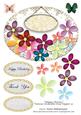 Happy Flowers Various Occasions Oval Topper 10