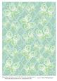 Butterflies & Flowers on Trellis Duo-tone Background 2