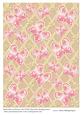 Butterflies & Flowers on Trellis Duo-tone Background 3