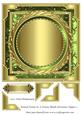 Round Frame in a Frame Blank Christmas Topper 5