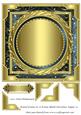 Round Frame in a Frame Blank Christmas Topper 10