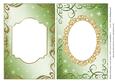 Blank Christmas Card Bases with Swirls & Snowflakes 3