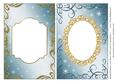 Blank Christmas Card Bases with Swirls & Snowflakes 7
