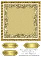 Blank Square Layered Topper with Swirly Border 2