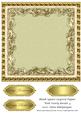 Blank Square Layered Topper with Swirly Border 4