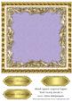 Blank Square Layered Topper with Swirly Border 6