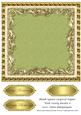 Blank Square Layered Topper with Swirly Border 8