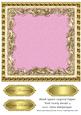 Blank Square Layered Topper with Swirly Border 9
