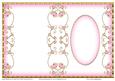 Large Blank Cut & Fold Card with Swirly Flowers 1