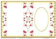 Large Blank Cut & Fold Card with Swirly Flowers 3