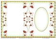Large Blank Cut & Fold Card with Swirly Flowers 4