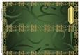 Blank Dl Card Base with Swirls & Border 2