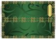 Blank Dl Card Base with Swirls & Border 5