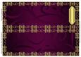 Blank Dl Card Base with Swirls & Border 8