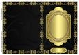 Blank Folded Card with Metallic Frame 10