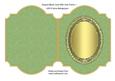 Shaped Blank Card with Oval Frame 1