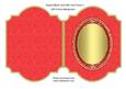 Shaped Blank Card with Oval Frame 2
