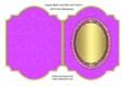 Shaped Blank Card with Oval Frame 4