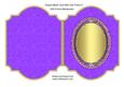 Shaped Blank Card with Oval Frame 5