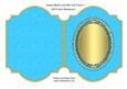 Shaped Blank Card with Oval Frame 7