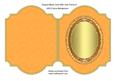 Shaped Blank Card with Oval Frame 8