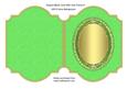 Shaped Blank Card with Oval Frame 9