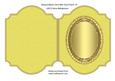Shaped Blank Card with Oval Frame 10