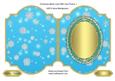 Christmas Blank Card with Oval Frame 1