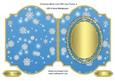Christmas Blank Card with Oval Frame 2