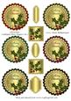 Christmas Scalloped Mini Toppers Set 1