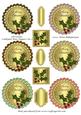 Christmas Scalloped Mini Toppers Set 2