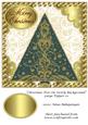 Christmas Tree on Swirly Background Large Topper 10
