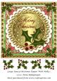 Large Fancy Christmas Topper with Holly 1
