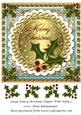 Large Fancy Christmas Topper with Holly 2