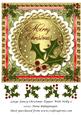 Large Fancy Christmas Topper with Holly 3