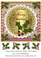 Large Fancy Christmas Topper with Holly 4