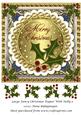 Large Fancy Christmas Topper with Holly 5