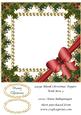 Large Blank Christmas Topper with Bow 3