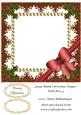 Large Blank Christmas Topper with Bow 4