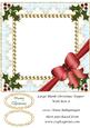 Large Blank Christmas Topper with Bow 8