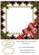 Large Blank Christmas Topper with Bow 10