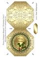 Fancy Octagon Shaped Christmas Card 1