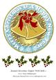 Round Christmas Topper with Bells 1