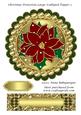 Christmas Poinsettia Large Scalloped Topper 2