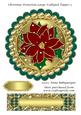 Christmas Poinsettia Large Scalloped Topper 3